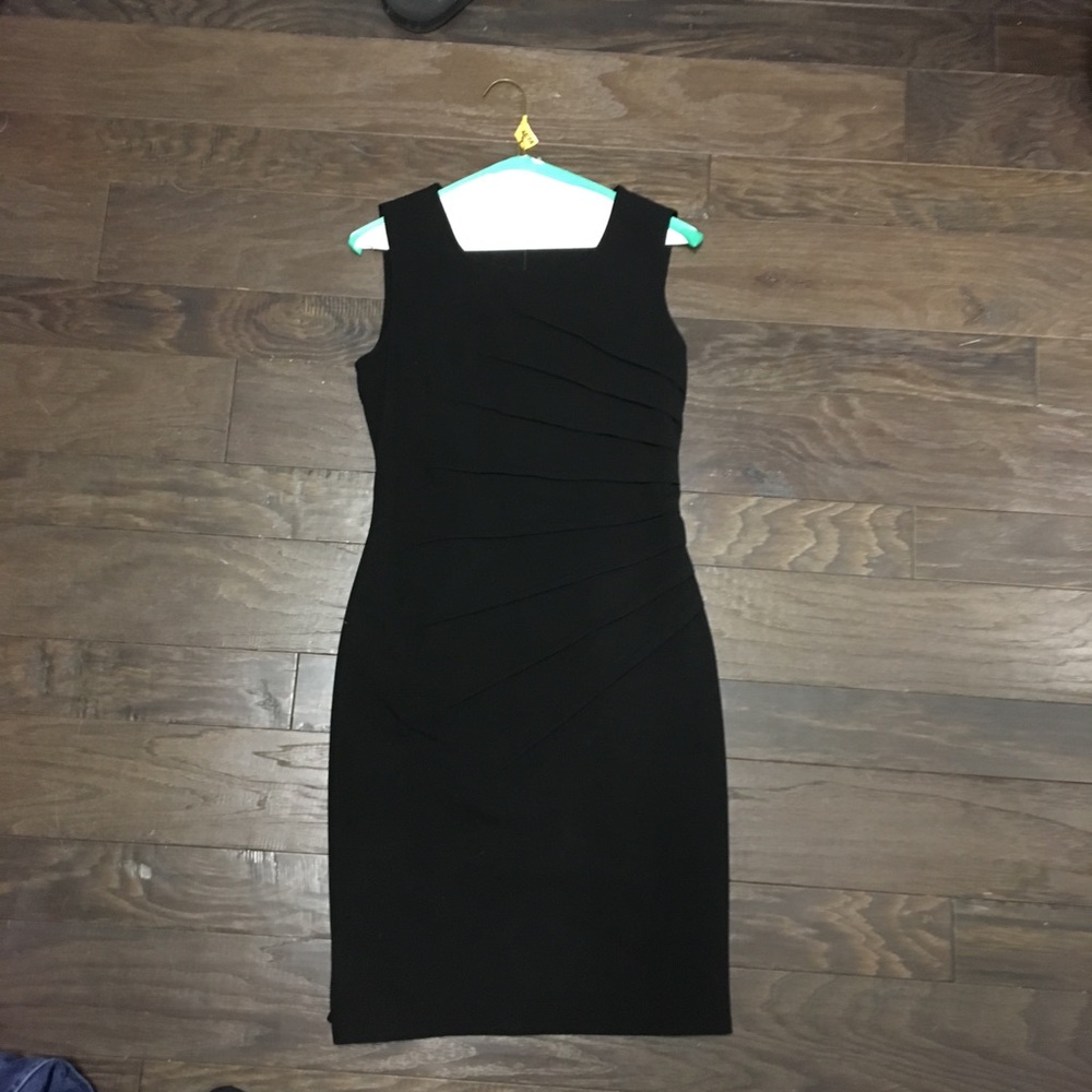 Calvin Klein Black Sleeveless Sheath Dress